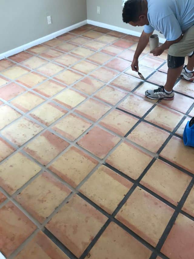 dirty mold tiles